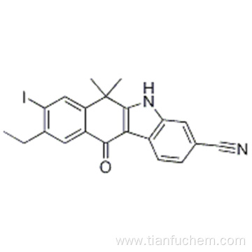 9-ethyl-8-iodo-6,6-diMethyl-11-oxo-6,11-dihydro-5H-benzo[b]carbazole-3-carbonitrile CAS 1256584-80-1